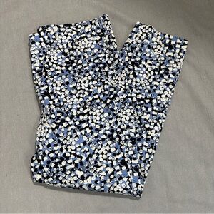 Talbots Chatham ankle pant in size 16, blue/black/white, stretch, office, date